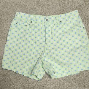 Bill Blass Light Green and Blue Polka Dot Shorts